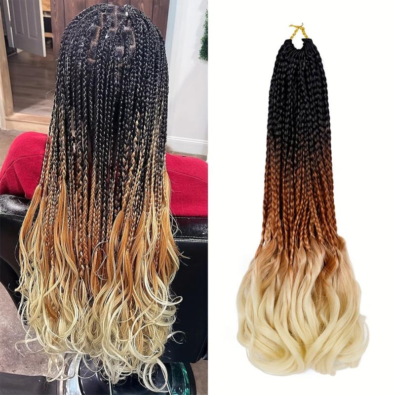 Goddess Box Braids With Bouncy Wavy Ends Braid Hair Pieces