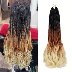 Goddess Box Braids With Bouncy Wavy Ends Braid Hair Pieces