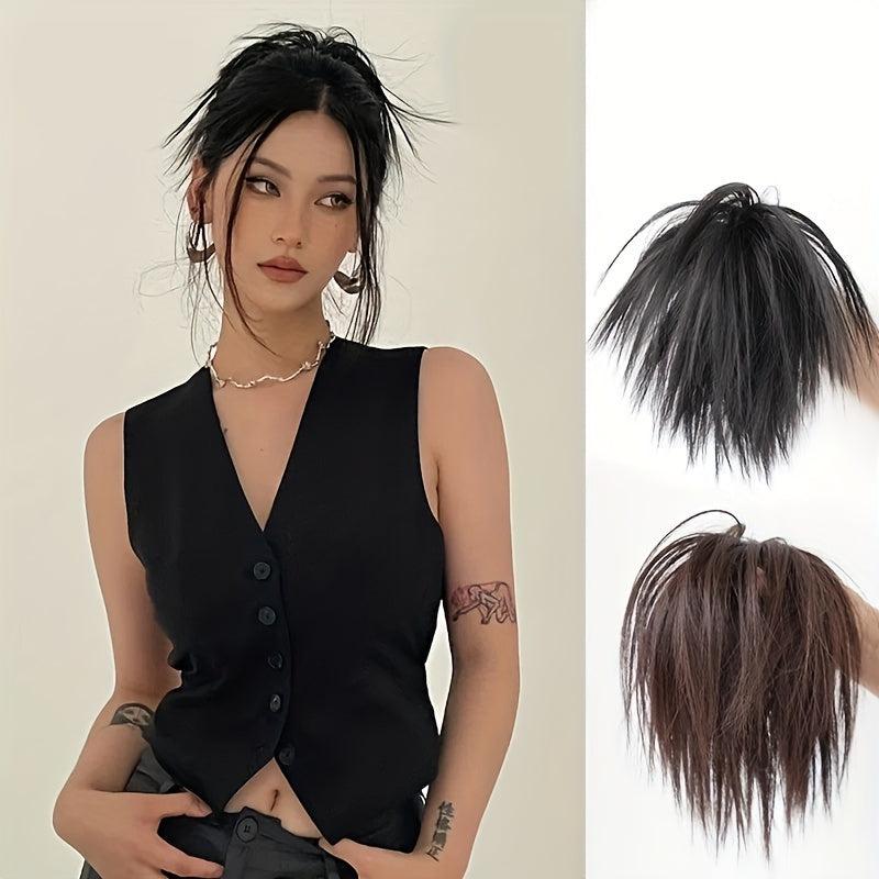 20 Messy Straight Hair Bundles for Women - Synthetic Hair Pieces