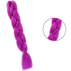 Ombre Braiding Hair Packs Jumbo Braid Hair DIY Hairstyle Purple 24