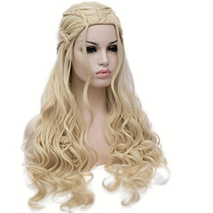 Braided Curly Cosplay Wig Women's Role Play Synthetic Hair Replacement