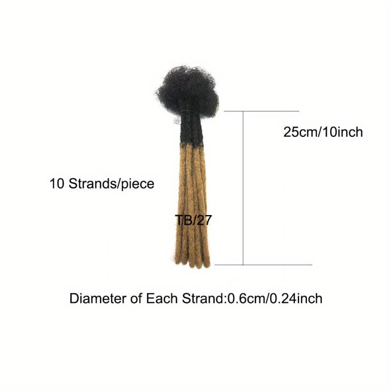 Two Tone Human Hair Crochet Hair Extensions 0.0 24inch 10 Strands