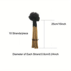 Two Tone Human Hair Crochet Hair Extensions 0.0 24inch 10 Strands