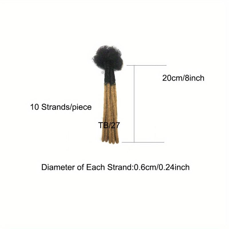 Two Tone Human Hair Crochet Hair Extensions 0.0 24inch 10 Strands