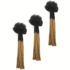 Two Tone Human Hair Crochet Hair Extensions 0.0 24inch 10 Strands