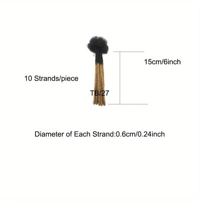 Two Tone Human Hair Crochet Hair Extensions 0.0 24inch 10 Strands
