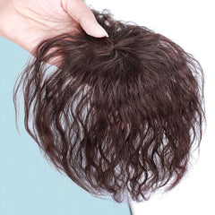 Fluffy Hairpiece Clip In Hair Extensions Natural Brown Synthetic Hair Piece