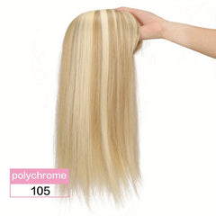 35 56cm Straight Hair Topper with Bangs Synthetic Hair Piece for Women