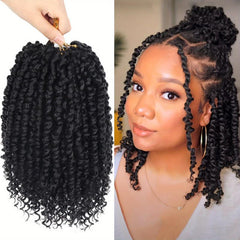 Passion Twist Crochet Hair Extensions 12 Strands Pre Looped Afro Curly Hair
