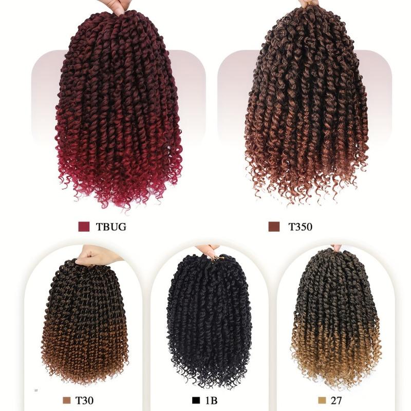 Passion Twist Crochet Hair Extensions 12 Strands Pre Looped Afro Curly Hair