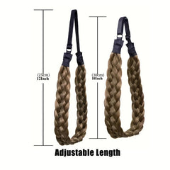 Adjustable Braided Headband Synthetic Hairpiece Hair Accessories