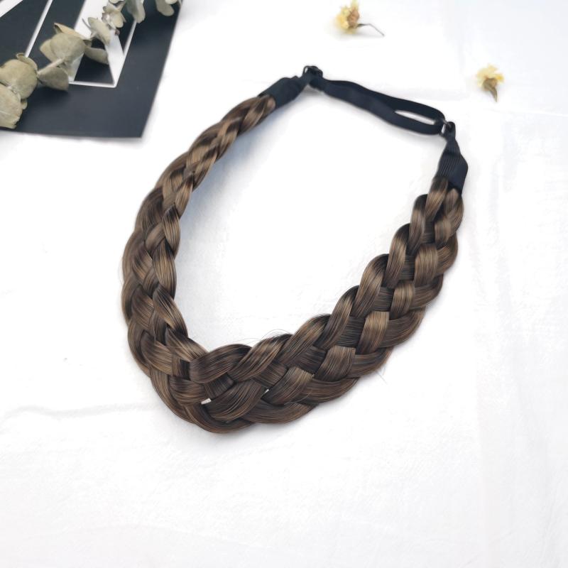 Adjustable Braided Headband Synthetic Hairpiece Hair Accessories