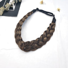Adjustable Braided Headband Synthetic Hairpiece Hair Accessories