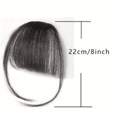 Straight Human Hair Bangs Clip In Extensions with Temples