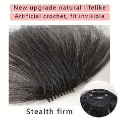 Straight Human Hair Bangs Clip In Extensions with Temples