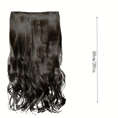 5clips Curly Hair Pieces Synthetic Clip In Hair Extensions for Daily Use