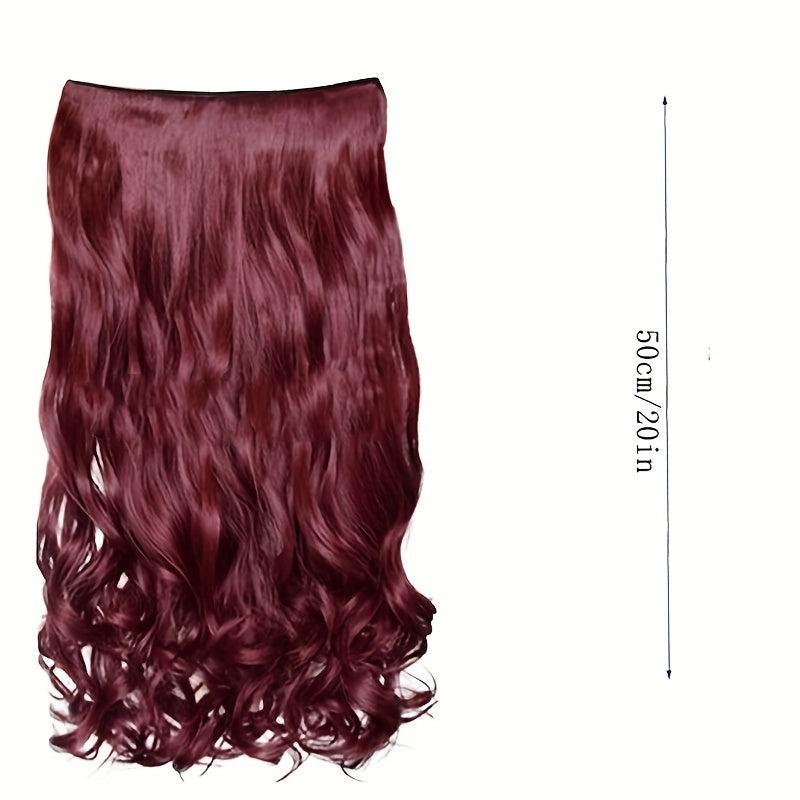 5clips Curly Hair Pieces Synthetic Clip In Hair Extensions for Daily Use