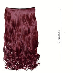 5clips Curly Hair Pieces Synthetic Clip In Hair Extensions for Daily Use