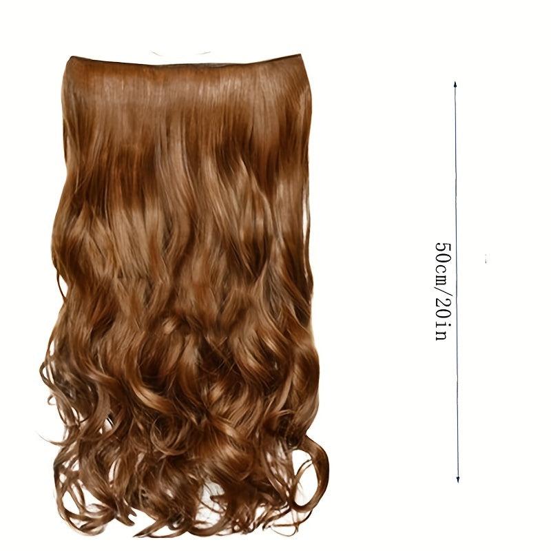 5clips Curly Hair Pieces Synthetic Clip In Hair Extensions for Daily Use