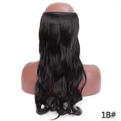 55 88 Cm Natural Curly Hair Extensions Wig Fish Line Hairpiece
