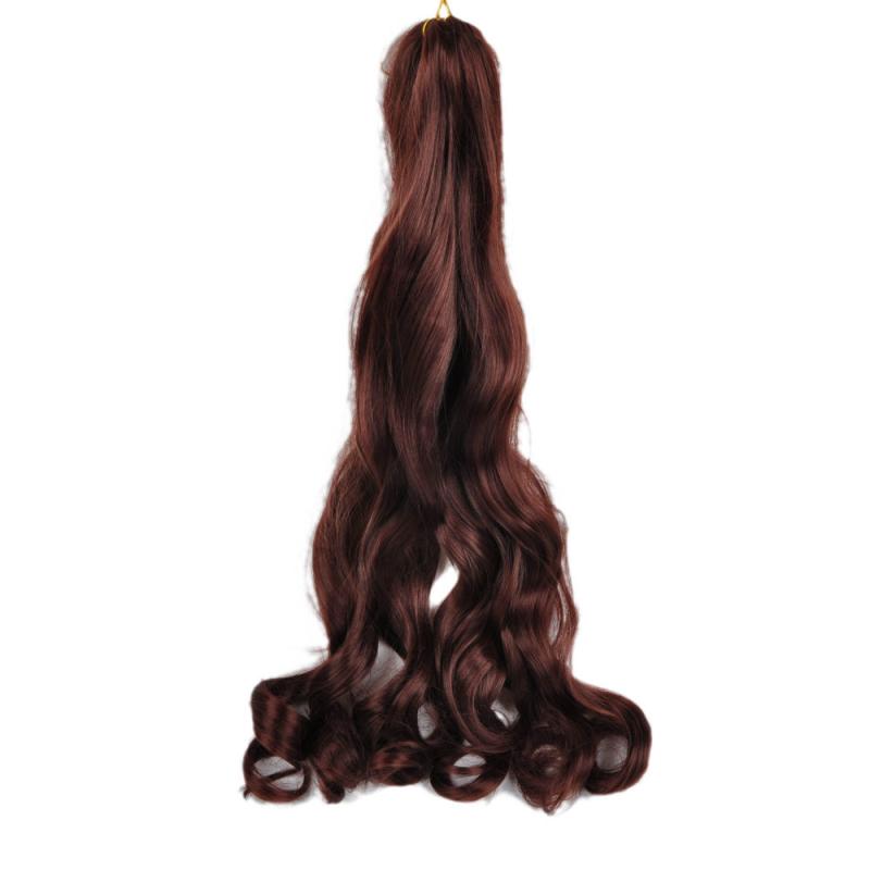 French Curl Braiding Hair 60 96 Cm Curly Braiding Hair Pre Stretched