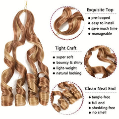 French Curl Braiding Hair 60 96 Cm Curly Braiding Hair Pre Stretched