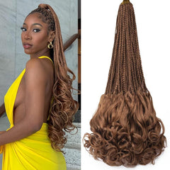 French Curl Braiding Hair 60 96 Cm Curly Braiding Hair Pre Stretched