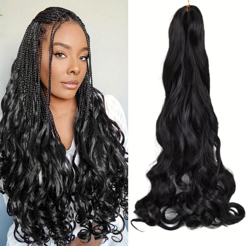 French Curl Braiding Hair 60 96 Cm Curly Braiding Hair Pre Stretched