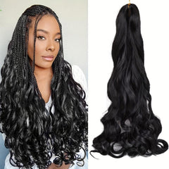 French Curl Braiding Hair 60 96 Cm Curly Braiding Hair Pre Stretched
