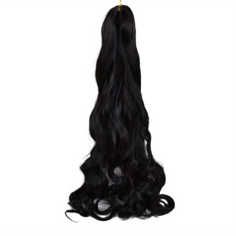 French Curl Braiding Hair 60 96 Cm Curly Braiding Hair Pre Stretched