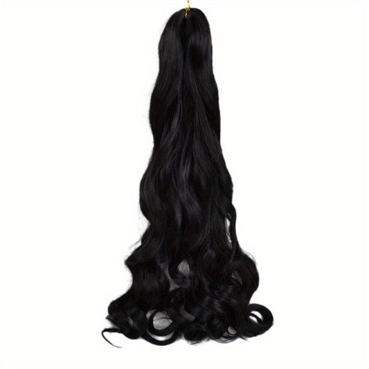 French Curl Braiding Hair 60 96 Cm Curly Braiding Hair Pre Stretched