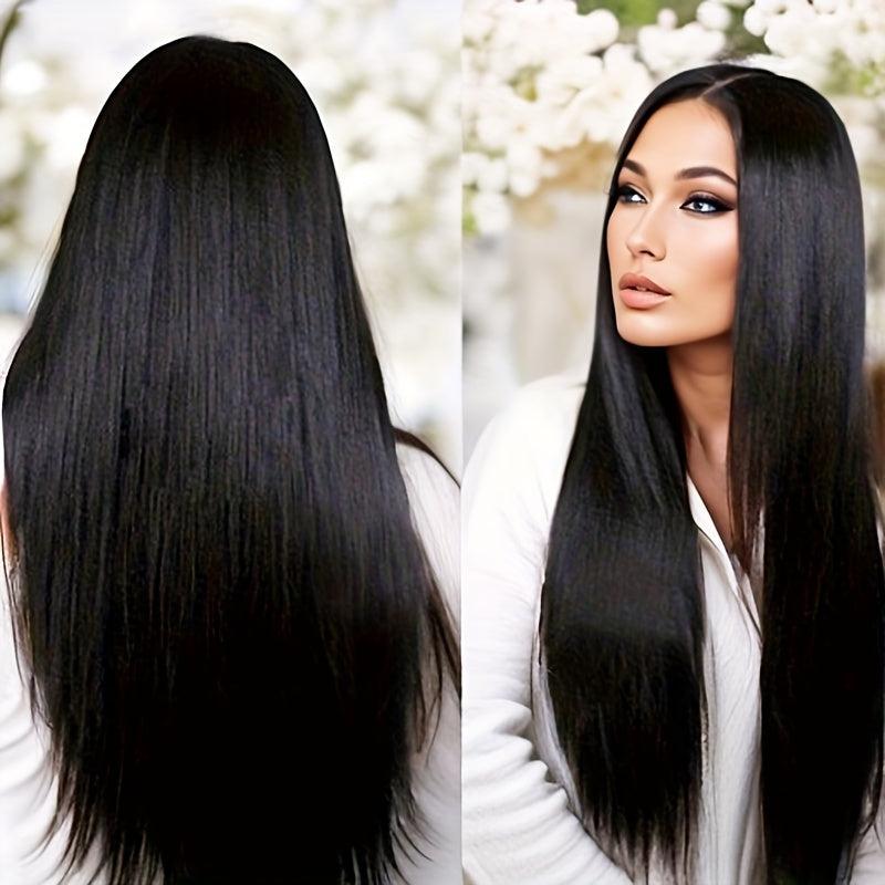 Long Straight Hair Wigs Middle Part Straight Hair Wigs For Women