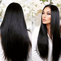 Long Straight Hair Wigs Middle Part Straight Hair Wigs For Women