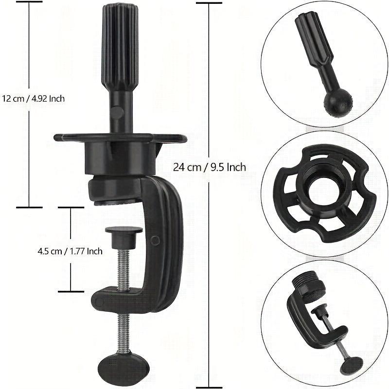 Mannequin Head Stand Holder Clamp Wig Stand Holder Professional Use