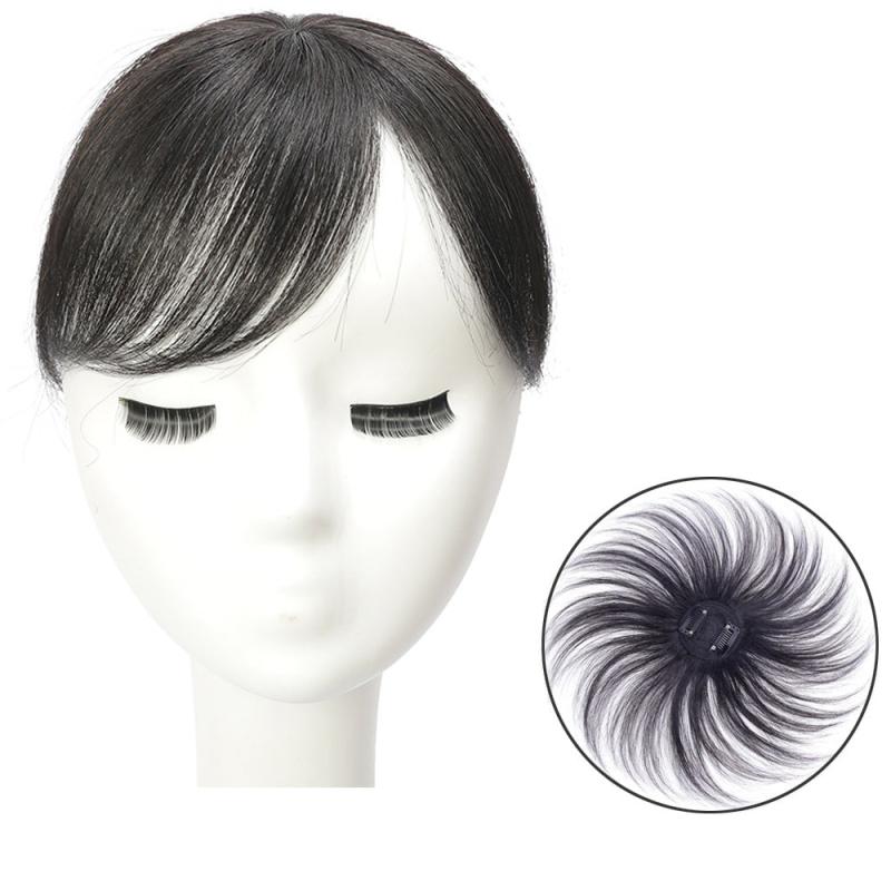 Human Hair Clip In Extensions with Bangs for Daily Use