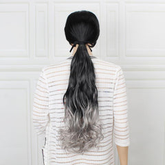 Colorful Ombre Claw Clip Synthetic Hair Extensions Women Y2K Style