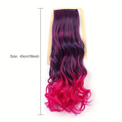 Colorful Ombre Claw Clip Synthetic Hair Extensions Women Y2K Style