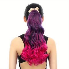 Colorful Ombre Claw Clip Synthetic Hair Extensions Women Y2K Style