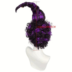 Short Purple Wig Synthetic Heat Resistant Cosplay Halloween Wig