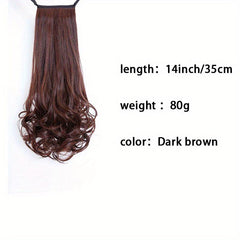 Curly Synthetic Ponytail Extension with Hair Tie for Women