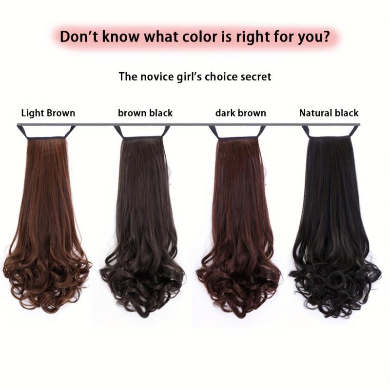 Curly Synthetic Ponytail Extension with Hair Tie for Women