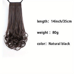 Curly Synthetic Ponytail Extension with Hair Tie for Women