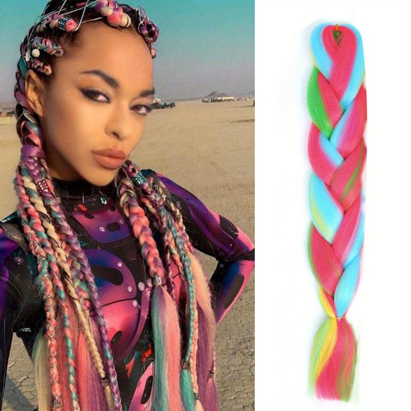 Jumbo Braiding Hair 100g 60 96 Cm Synthetic Ombre Hair Braids Extension