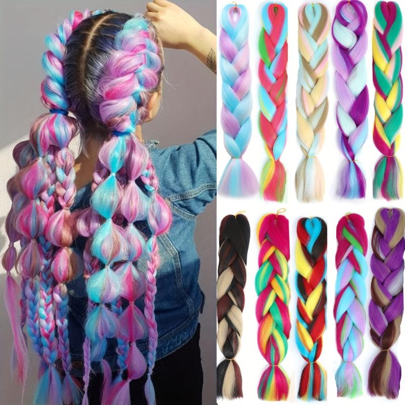 Jumbo Braiding Hair 100g 60 96 Cm Synthetic Ombre Hair Braids Extension