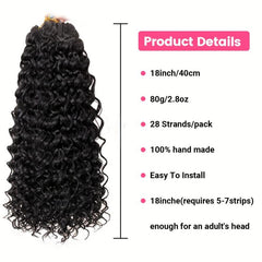 Bohemian Crochet Braids Extensions Deep Wave Hair Extensions