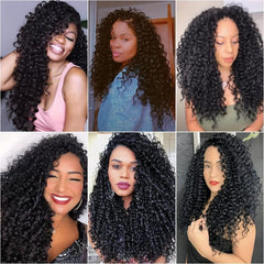 Bohemian Crochet Braids Extensions Deep Wave Hair Extensions