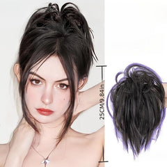 Messy Hair Bun Tousled Updo Hair Scrunchies Clip In Hair Extension