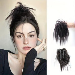 Messy Hair Bun Tousled Updo Hair Scrunchies Clip In Hair Extension