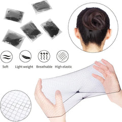Invisible Elastic Edge Mesh Hair Net 20 inch 24 Pieces Individually Packaged