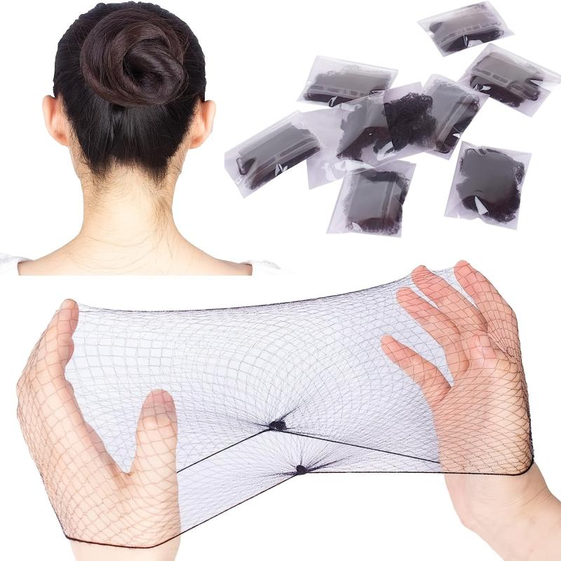 Invisible Elastic Edge Mesh Hair Net 20 inch 24 Pieces Individually Packaged